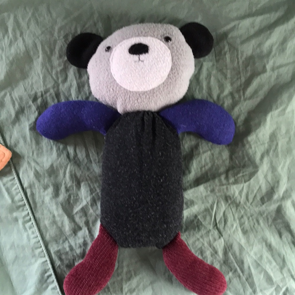 FREE W/ PURCHASE 🇨🇦 Handmade in Canada Recycled Wool & Fleece Teddy Bear